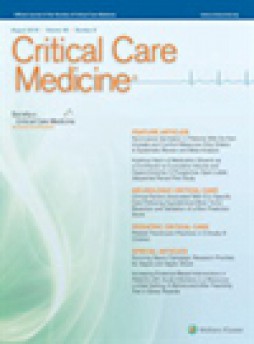 Critical Care Medicine雜志