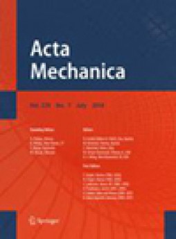 Acta Mechanica雜志