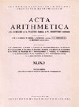 Acta Arithmetica雜志