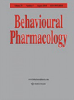 Behavioural Pharmacology雜志