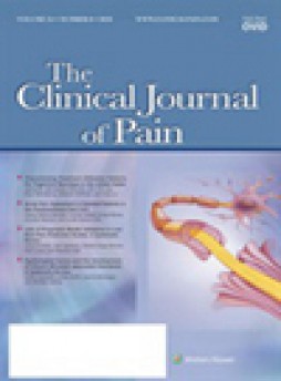 Clinical Journal Of Pain雜志