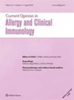 Current Opinion In Allergy And Clinical Immunology雜志