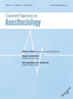 Current Opinion In Anesthesiology雜志