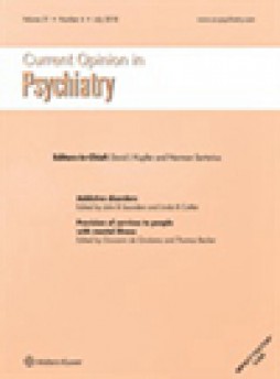 Current Opinion In Psychiatry雜志