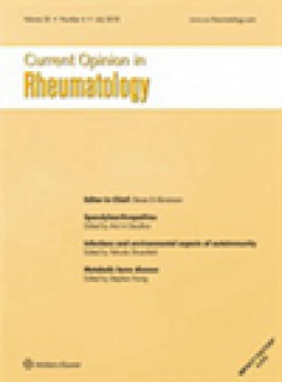 Current Opinion In Rheumatology雜志