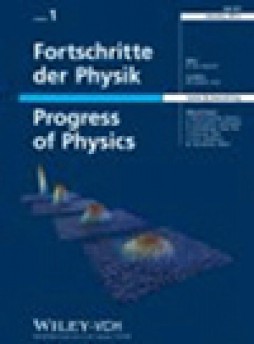 Fortschritte Der Physik-progress Of Physics雜志