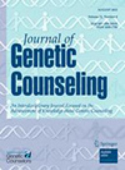 Journal Of Genetic Counseling雜志
