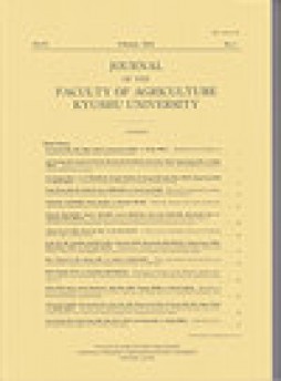 Journal Of The Faculty Of Agriculture Kyushu University雜志