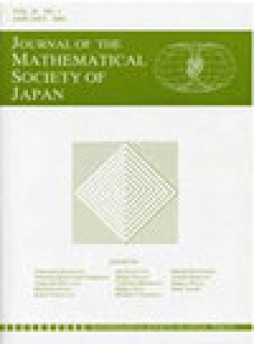 Journal Of The Mathematical Society Of Japan雜志
