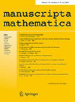 Manuscripta Mathematica雜志