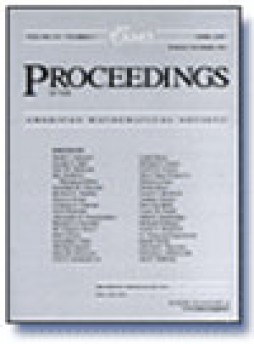 Proceedings Of The American Mathematical Society雜志