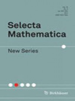 Selecta Mathematica-new Series雜志