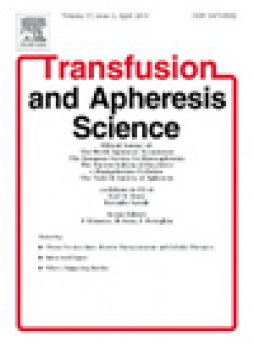 Transfusion And Apheresis Science雜志