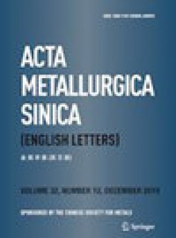 Acta Metallurgica Sinica-english Letters雜志