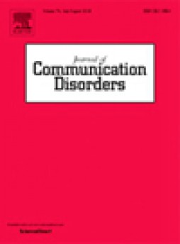 Journal Of Communication Disorders雜志