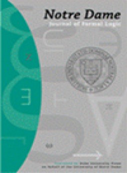 Notre Dame Journal Of Formal Logic雜志