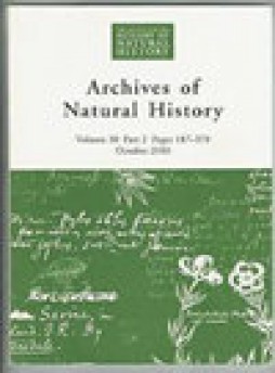Archives Of Natural History雜志