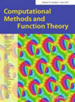 Computational Methods And Function Theory雜志