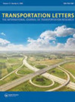 Transportation Letters-the International Journal Of Transportation Research雜志