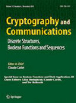 Cryptography And Communications-discrete-structures Boolean Functions And Sequen雜志