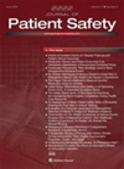 Journal Of Patient Safety雜志