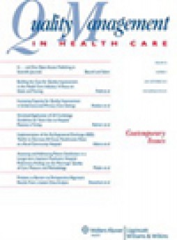Quality Management In Health Care雜志
