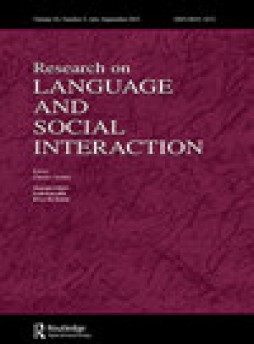 Research On Language And Social Interaction雜志