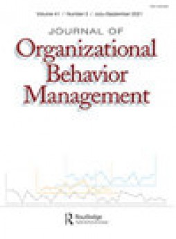 Journal Of Organizational Behavior Management雜志