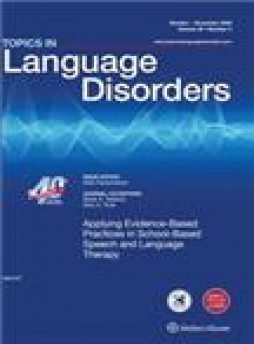 Topics In Language Disorders雜志