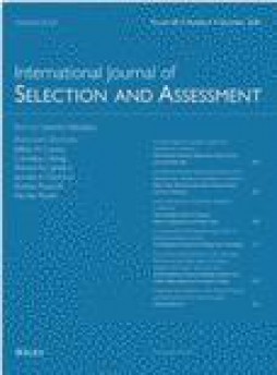 International Journal Of Selection And Assessment雜志