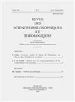 Revue Des Sciences Philosophiques Et Theologiques雜志