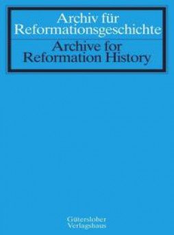 Archiv Fur Reformationsgeschichte-archive For Reformation History雜志