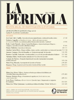 Perinola-revista De Investigacion Quevediana雜志