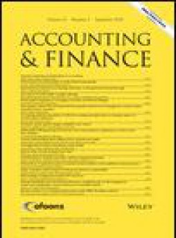 Accounting And Finance雜志