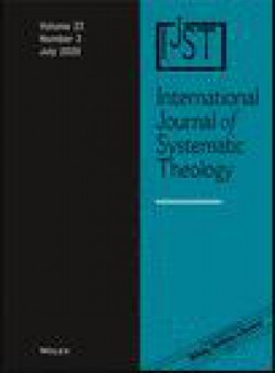 International Journal Of Systematic Theology雜志