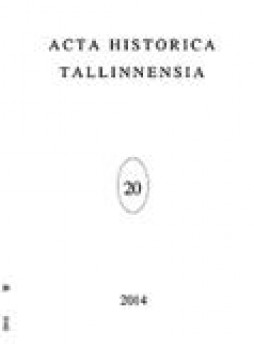 Acta Historica Tallinnensia雜志