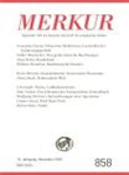 Merkur-deutsche Zeitschrift Fur Europaisches Denken雜志