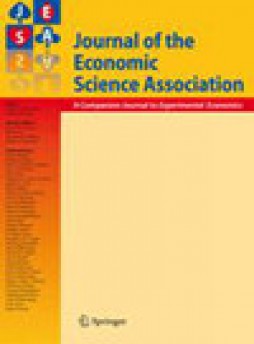 Journal Of The Economic Science Association-jesa雜志