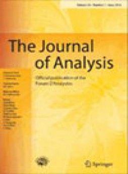 Journal Of Analysis雜志