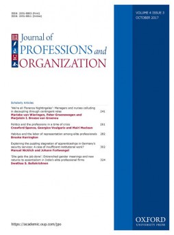 Journal Of Professions And Organization雜志