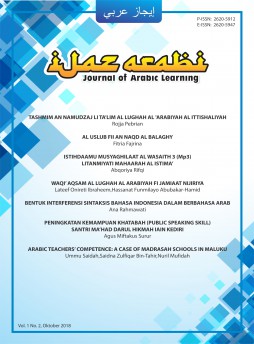 Ijaz Arabi Journal Of Arabic Learning雜志