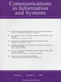 Communications In Information And Systems雜志