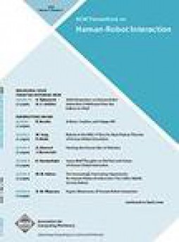Acm Transactions On Human-robot Interaction雜志